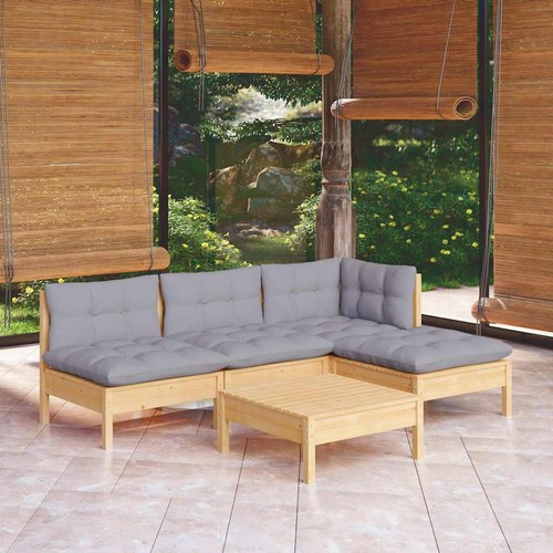 Set divani legno pino - divani, in