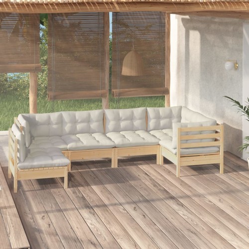 Set divani legno pino da - divani,