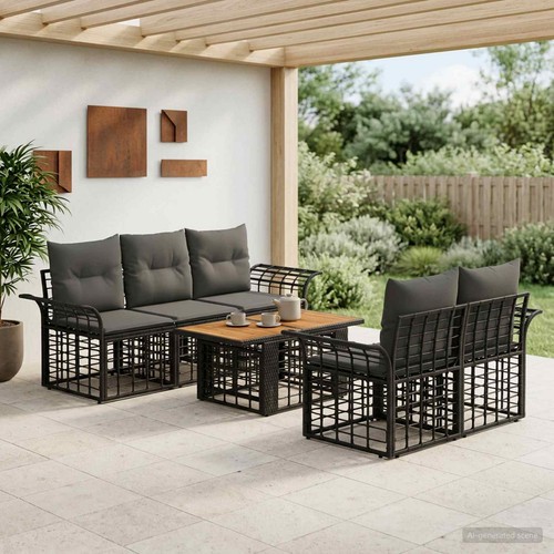 Set divano giardino pz - set, 6