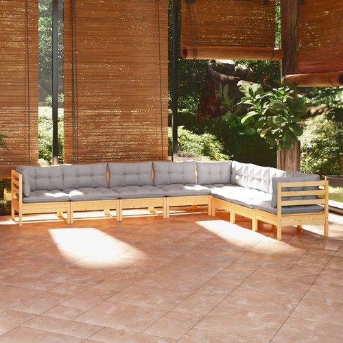Set divani legno pino da - divani,