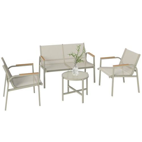 Outsunny set divano esterno - outsunny,