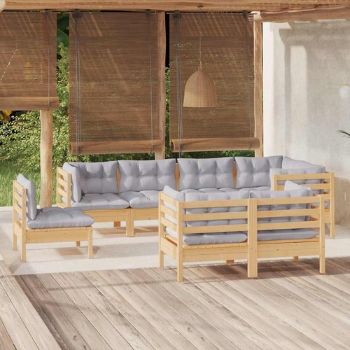Set divani legno pino - divani,