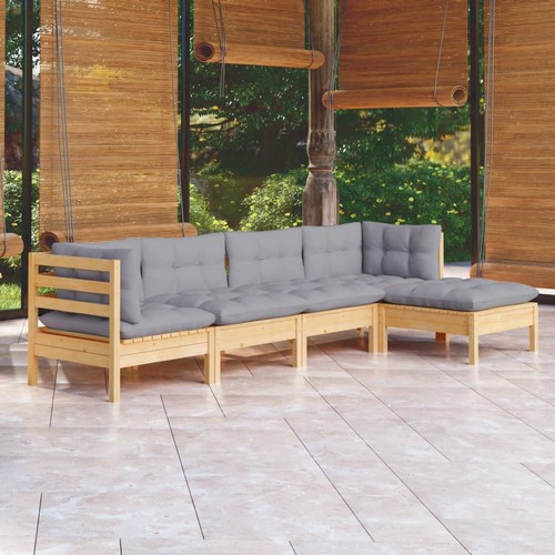 Set divani legno pino - legno, da