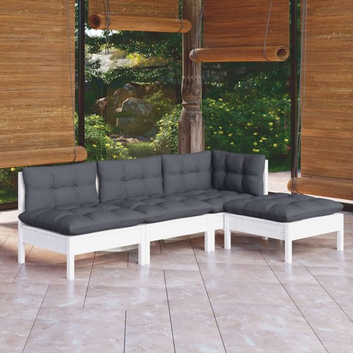 Set divani legno pino da - set,