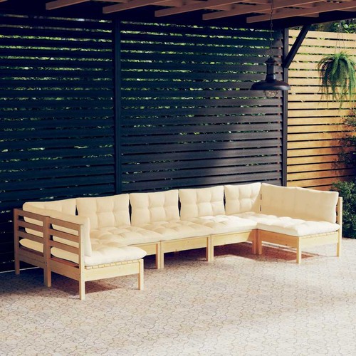 Set divani legno pino da - in,